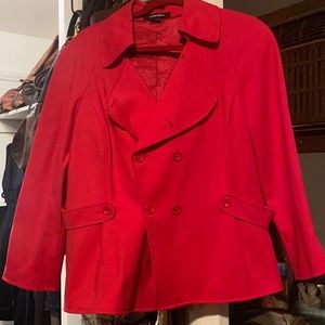 Ellen Tracy hot pink coat